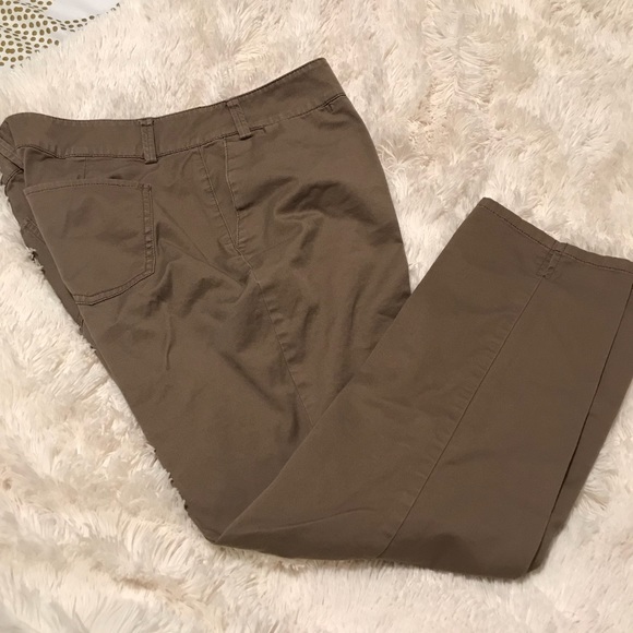 Tan straight leg pants - Picture 1 of 4